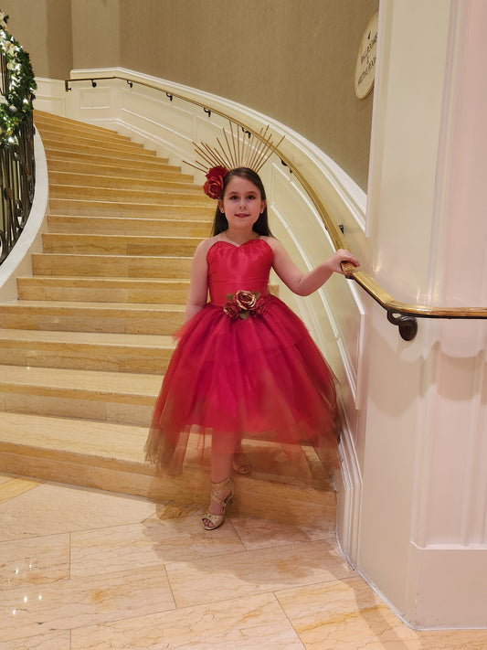 Charlie Designs Heart-neckline Child Dress