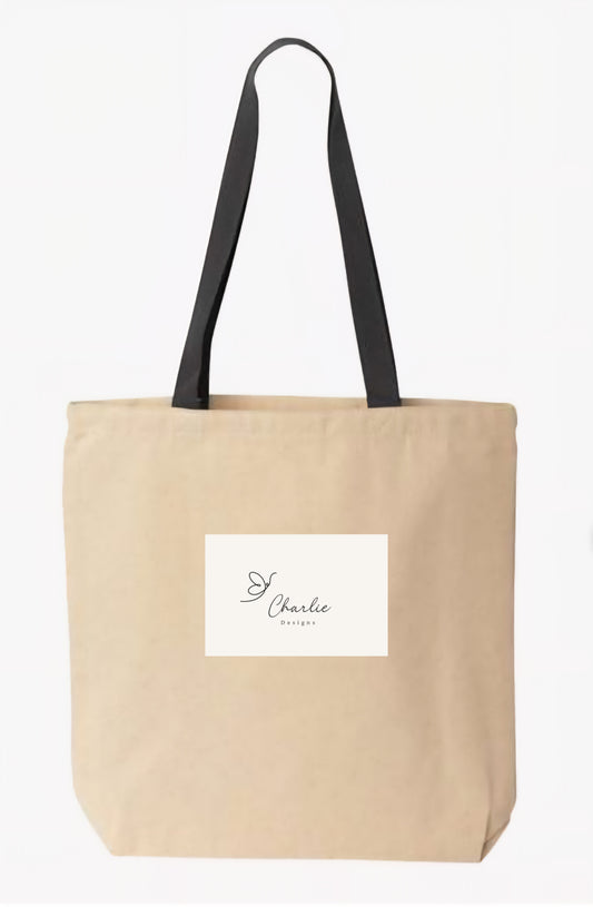 Canvas Tote Bag 15" x 14" x 3"